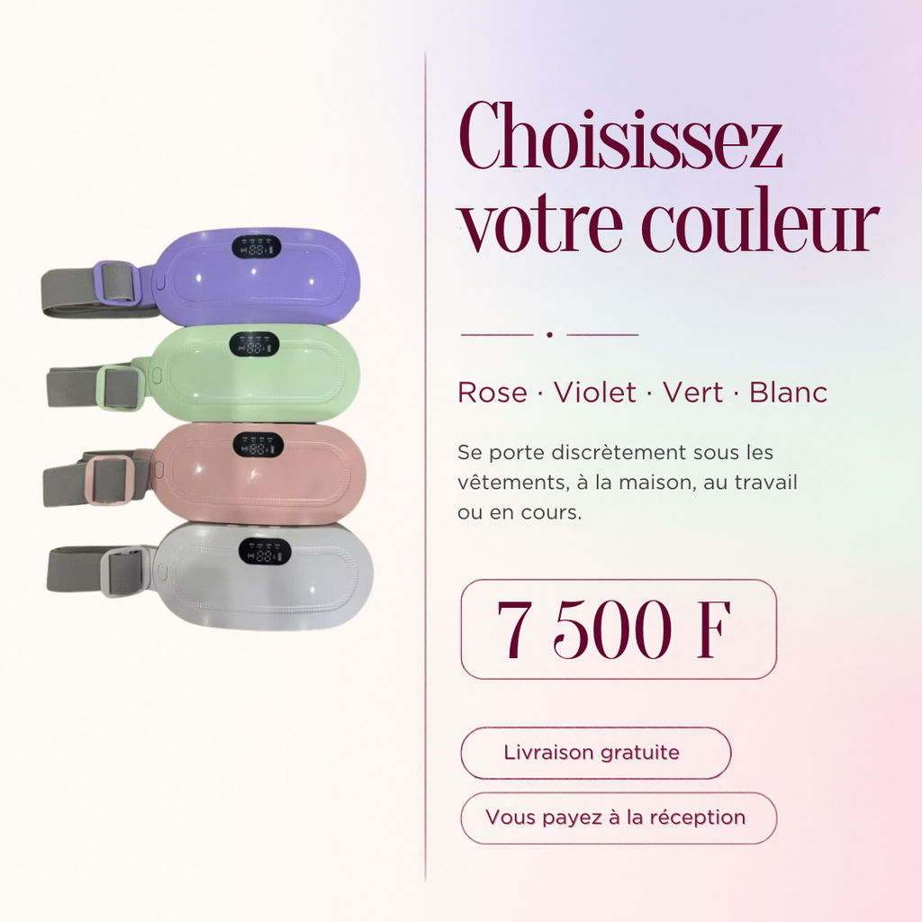 4 couleurs : rose, violet, vert, blanc