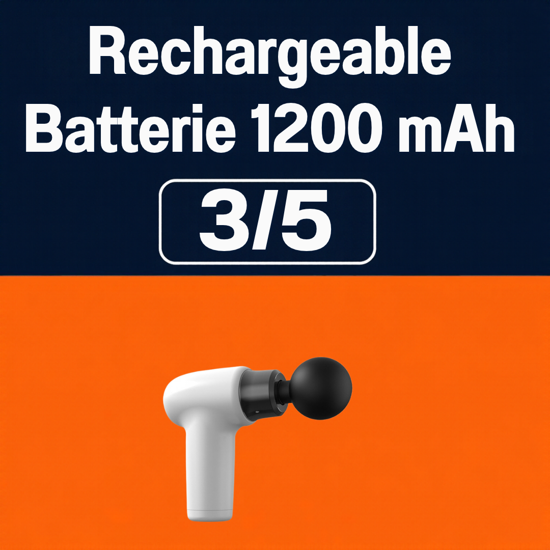 Rechargeable, batterie 1200 mAh
