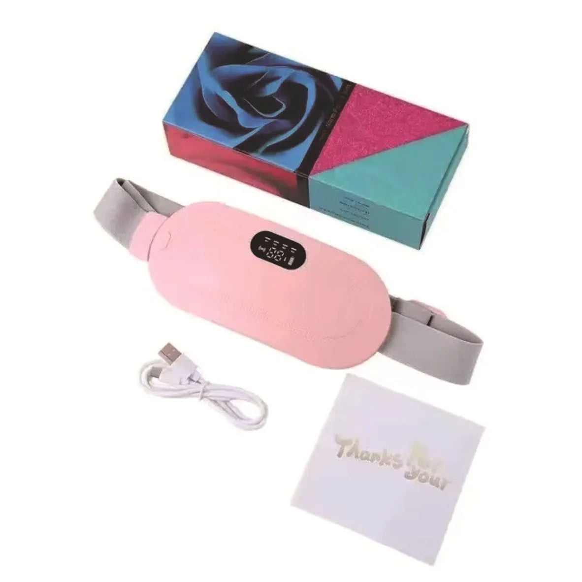 Contenu de la boîte : ceinture, câble USB, notice